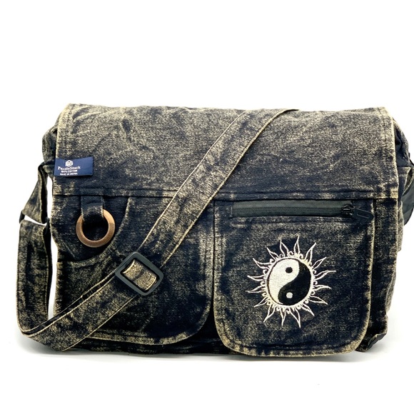 Other - Stonewashed Cotton Messenger Bag